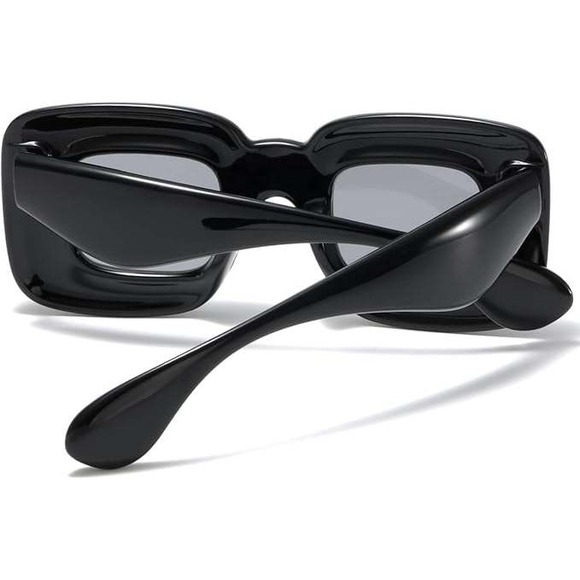 Black Women\'s Square Retro Sunglasses main image 5